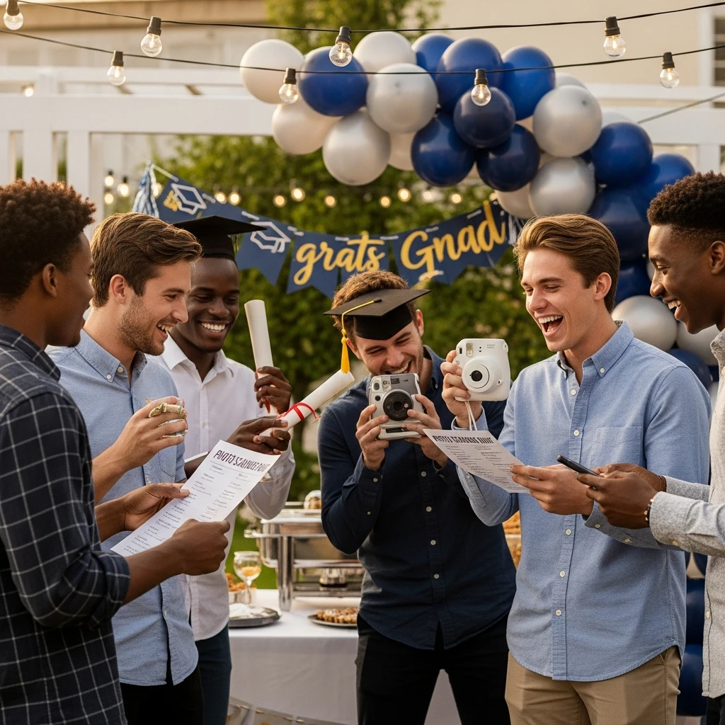 Photo Scavenger Hunt - 50 Boys Graduation Party Ideas That Are Fun and Easy