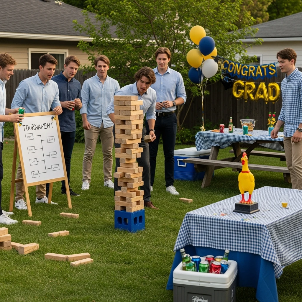 Lawn Game Tournament - 50 Boys Graduation Party Ideas That Are Fun and Easy