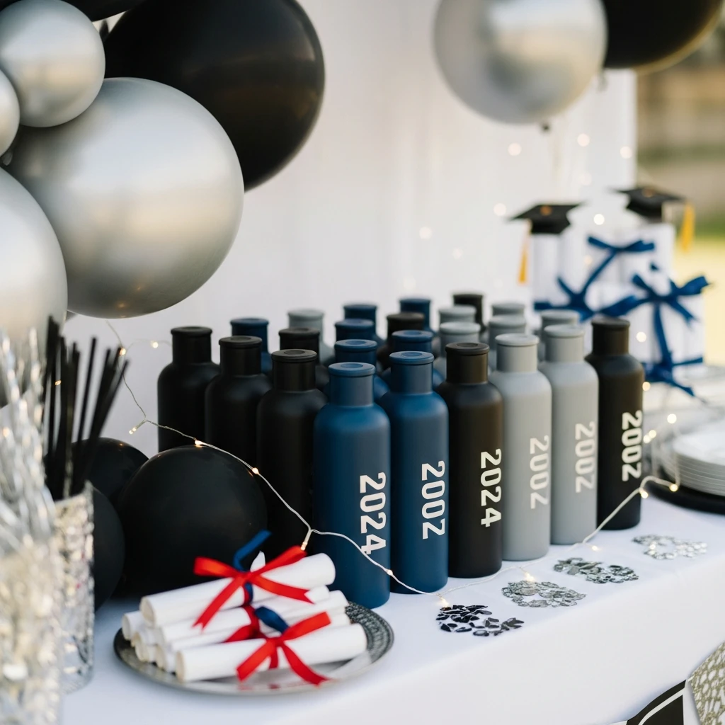 Custom Water Bottles - 50 Boys Graduation Party Ideas That Are Fun and Easy
