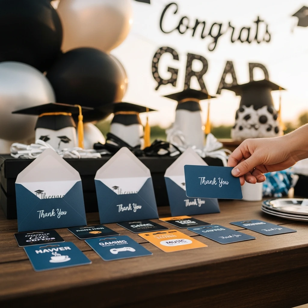 Gift Card Favors - 50 Boys Graduation Party Ideas That Are Fun and Easy