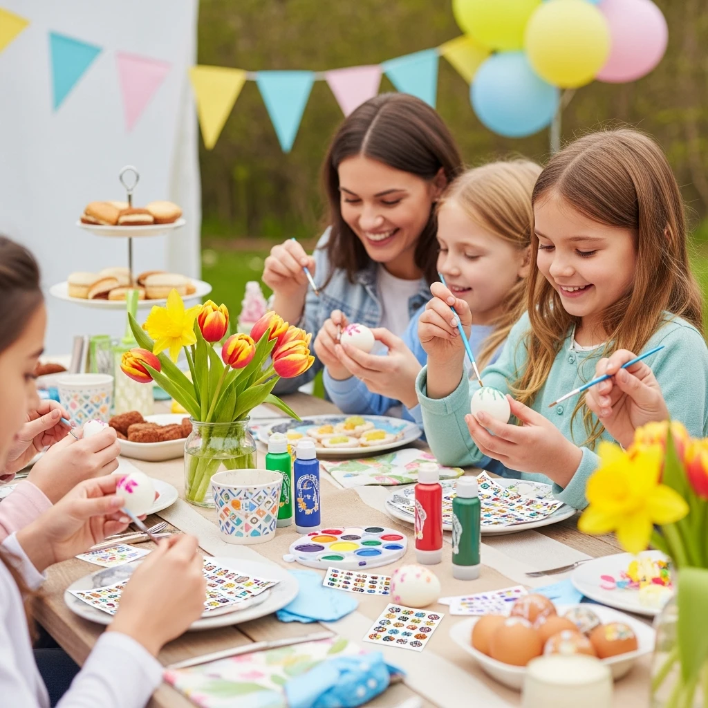 Creative Egg Decorating - 50 Best Spring Birthday Party Ideas for Adults and Kids