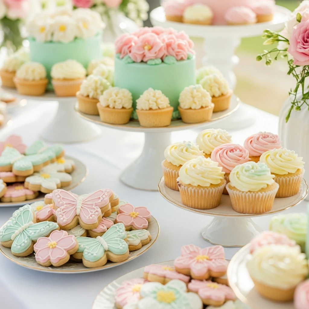 Dessert Table Showcase - 50 Best Spring Birthday Party Ideas for Adults and Kids