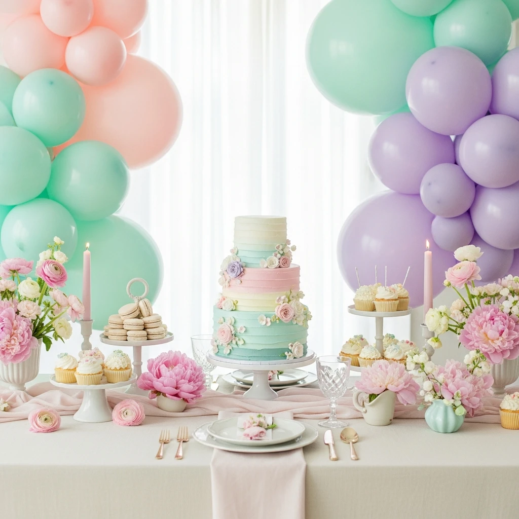 Pretty Pastel Color Party - 50 Best Spring Birthday Party Ideas for Adults and Kids