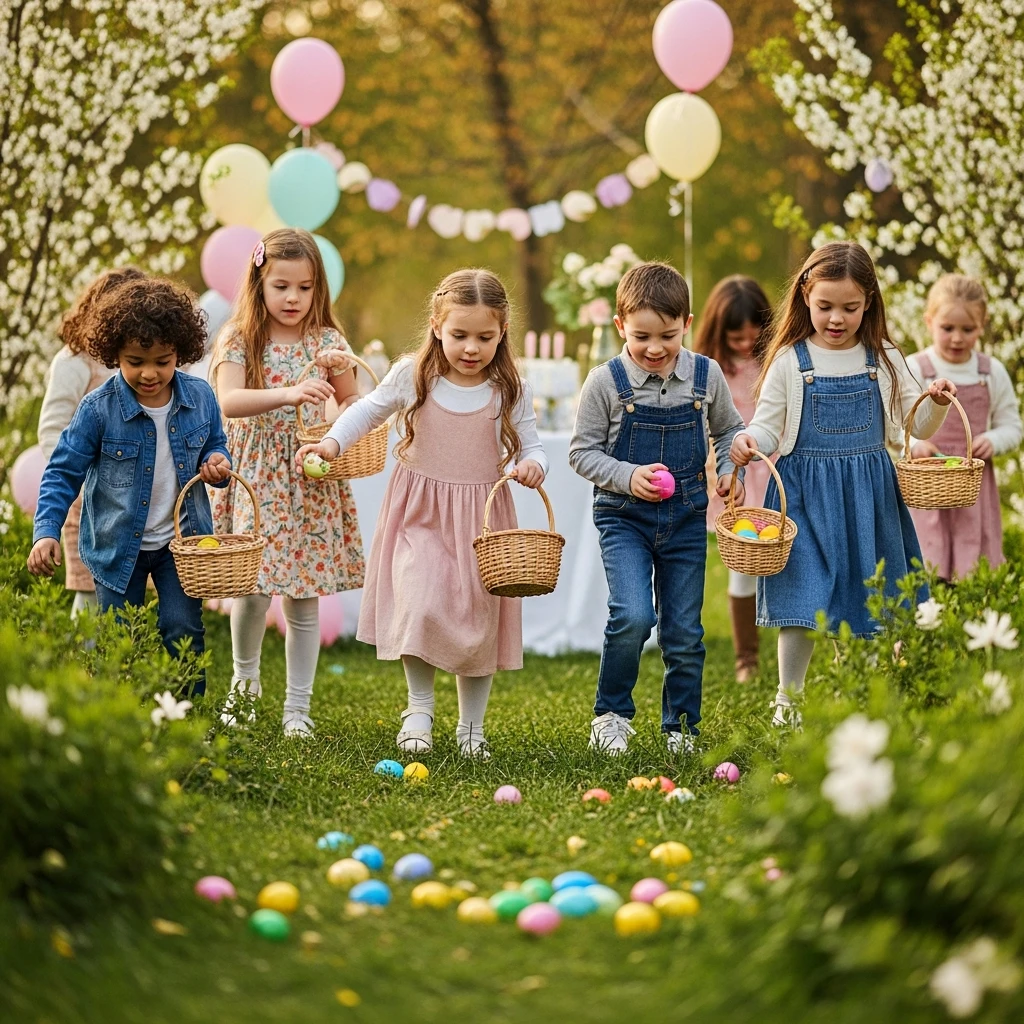 Birthday Egg Hunt Game - 50 Best Spring Birthday Party Ideas for Adults and Kids