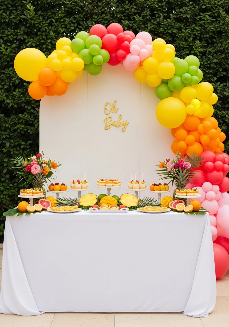 Tropical Fruit Fiesta - 50 Perfect summer baby shower themes