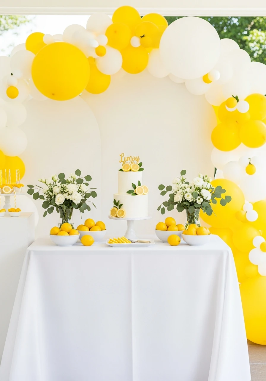 Modern Lemon Theme - 50 Perfect summer baby shower themes