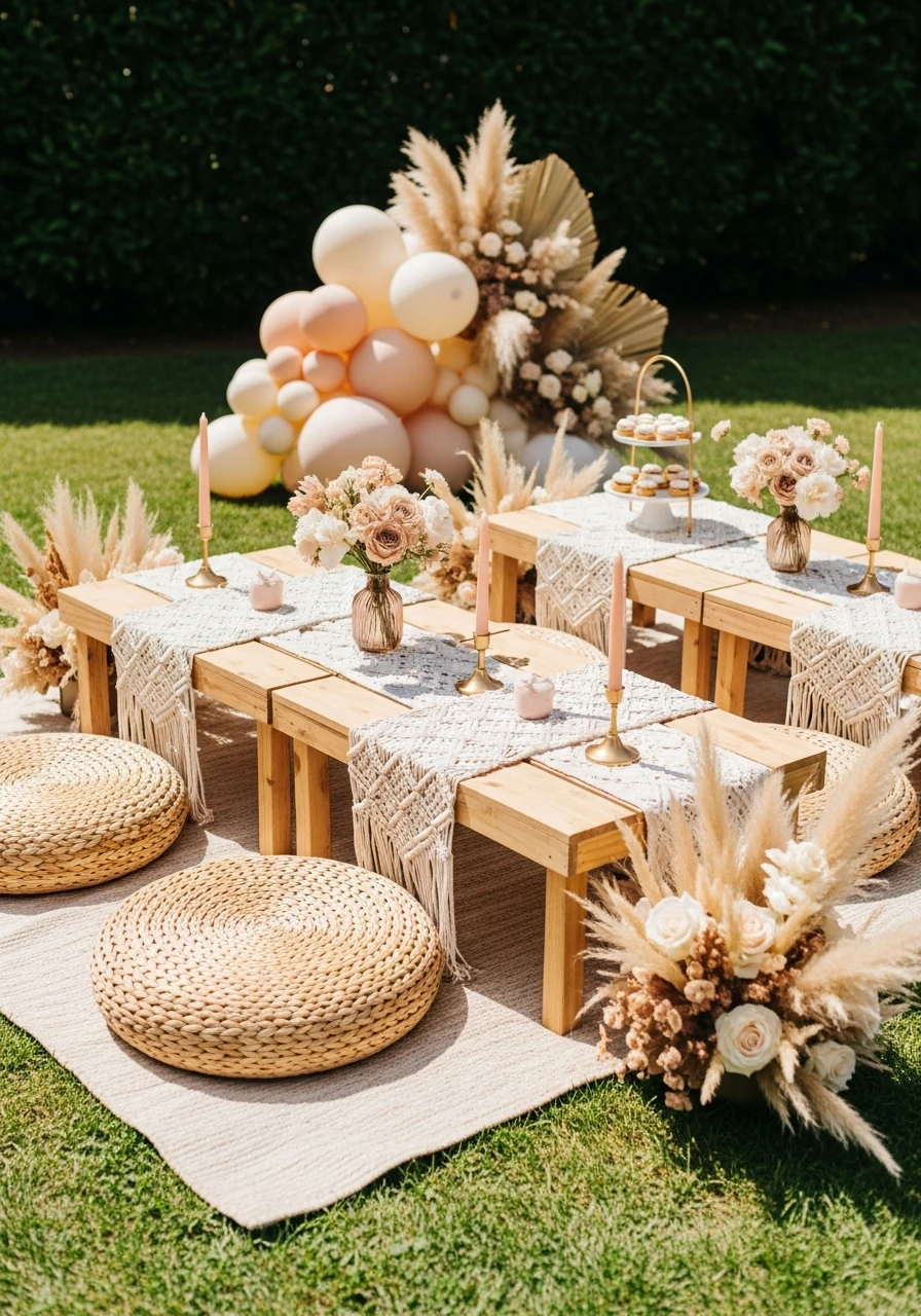 Boho Picnic Theme - 50 Perfect summer baby shower themes