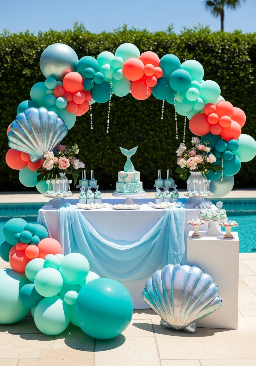Whimsical Mermaid Theme - 50 Perfect summer baby shower themes