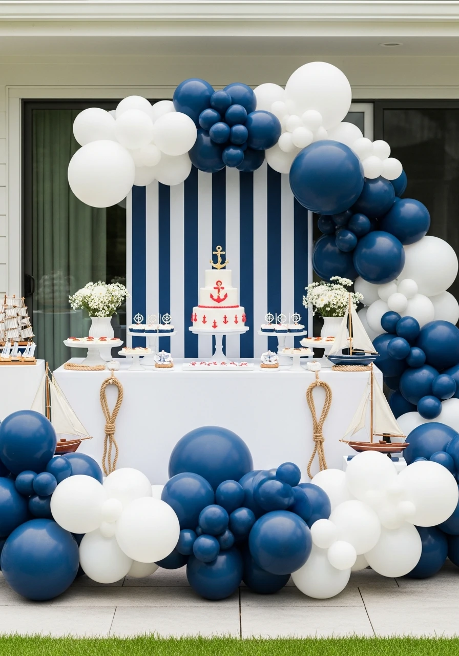 Classic Nautical Theme - 50 Perfect summer baby shower themes