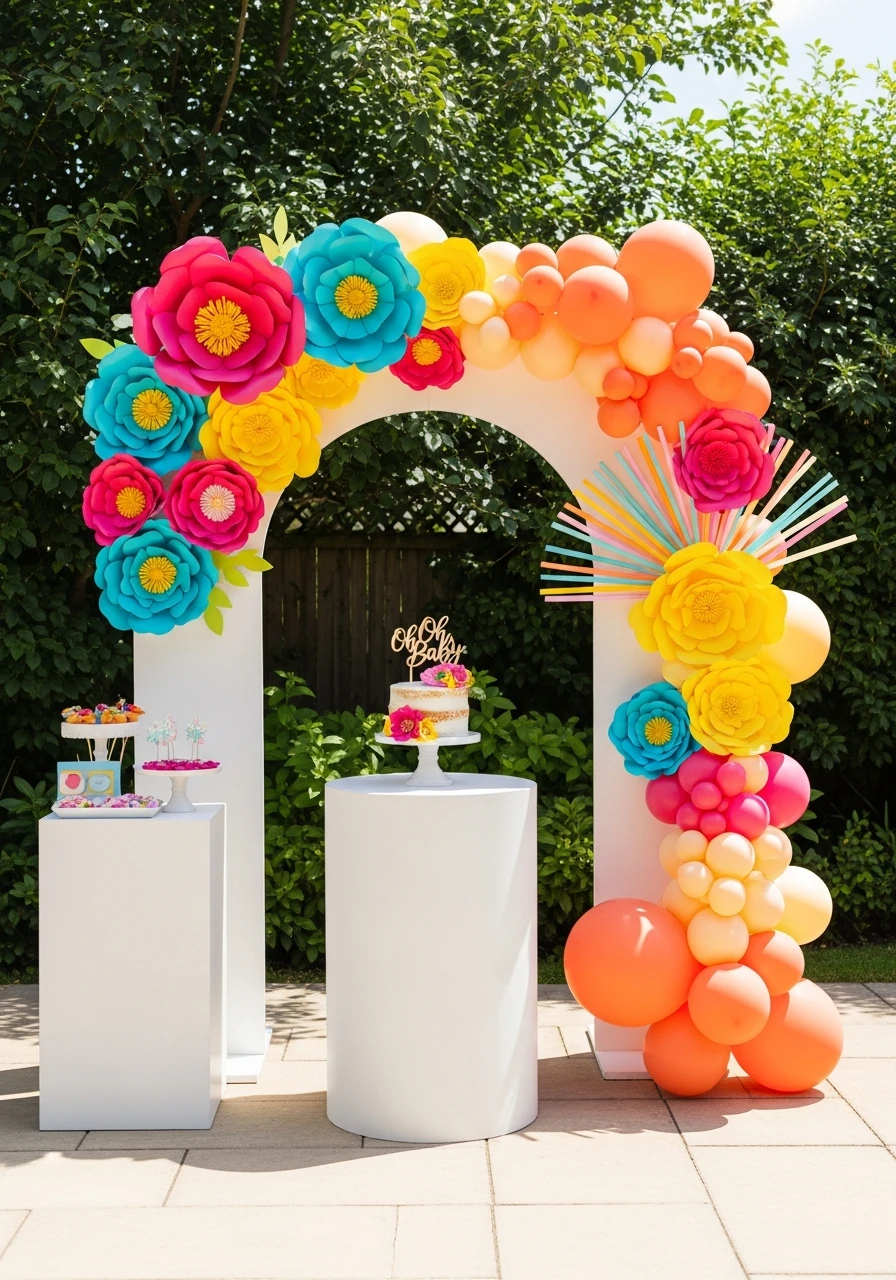 Bold Floral Fiesta - 50 Perfect summer baby shower themes
