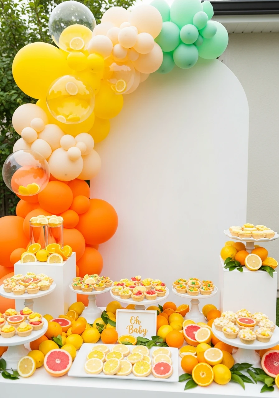 Vibrant Citrus Mix - 50 Perfect summer baby shower themes