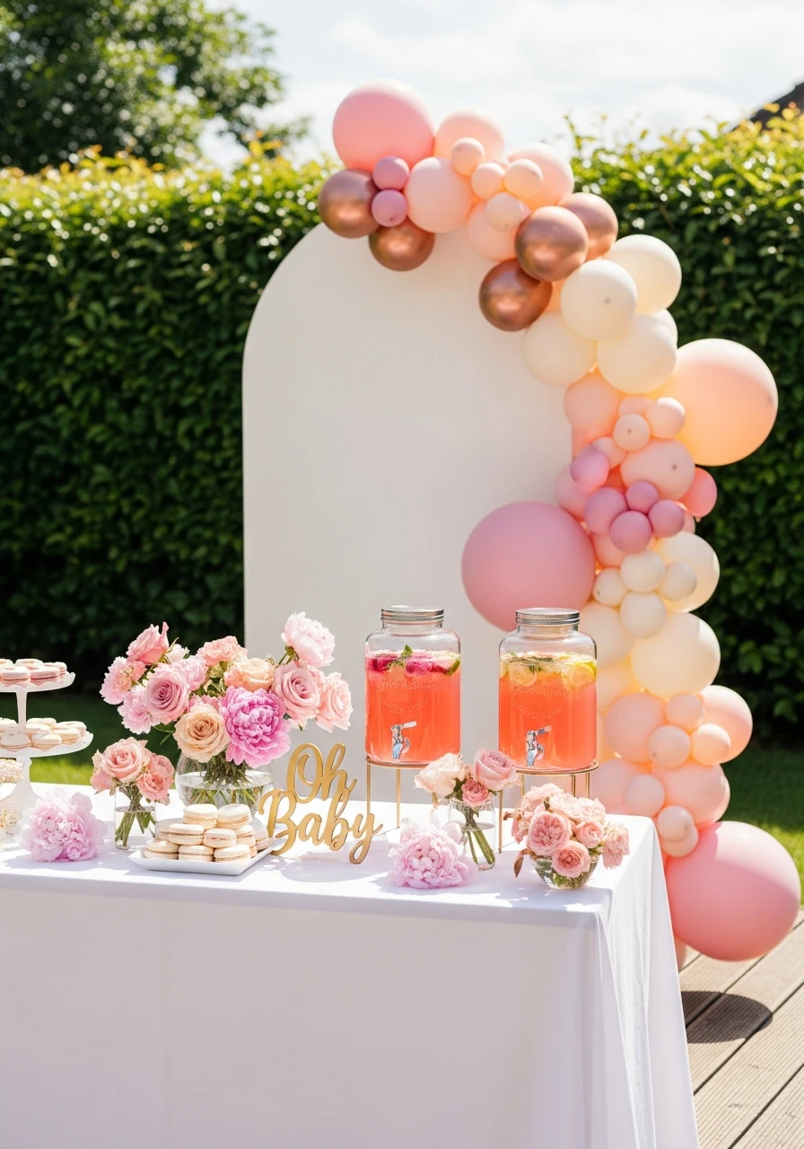 Rosé Summer Theme - 50 Perfect summer baby shower themes