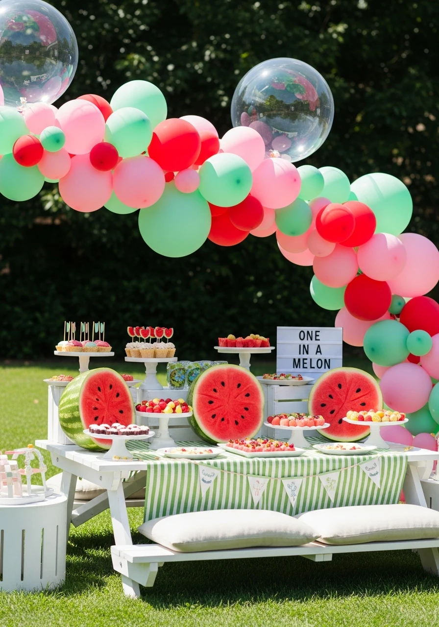 Sweet Watermelon Theme - 50 Perfect summer baby shower themes