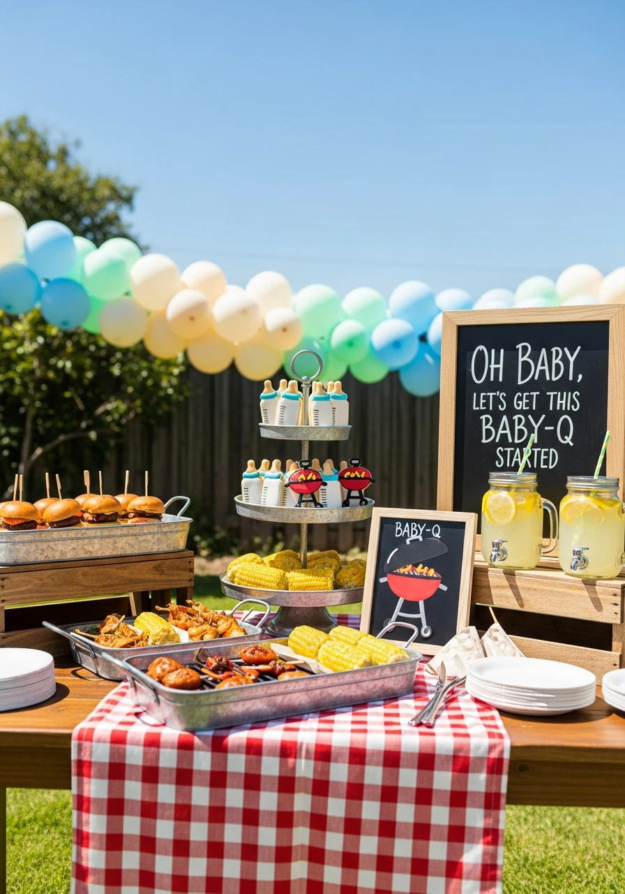 Casual Baby-Q BBQ - 50 Perfect summer baby shower themes