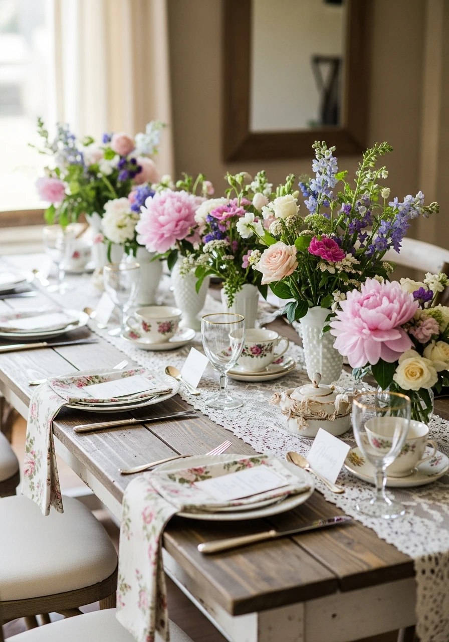 Cozy Cottagecore Vintage - 50 Gorgeous Vintage Bridal Shower Ideas for a Timeless Celebration