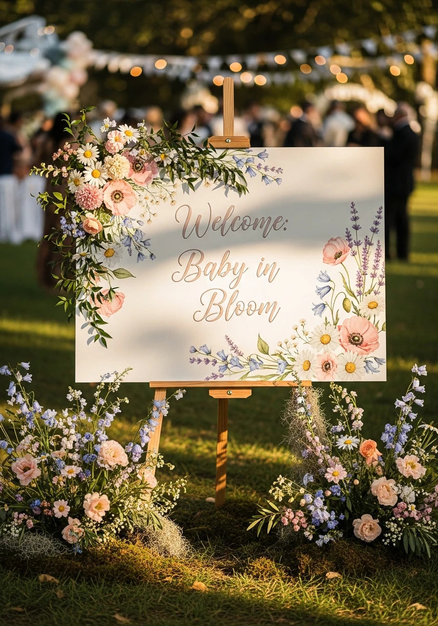 Welcome: Baby in Bloom - 50 Best Wildflower Baby Shower Theme Ideas for a 'Baby in Bloom' Party