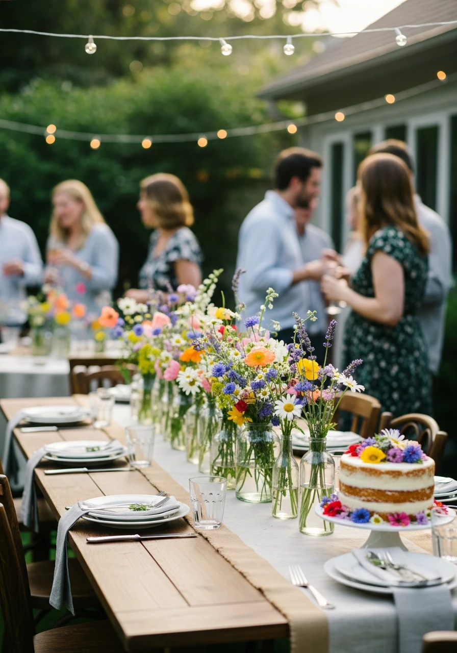 Use an Outdoor Venue - 50 Best Wildflower Baby Shower Theme Ideas for a 'Baby in Bloom' Party