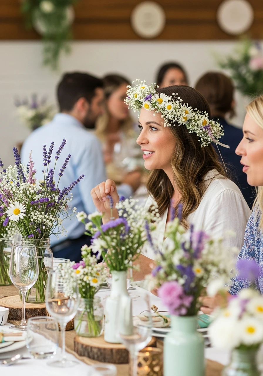 Flower Crown for Mom - 50 Best Wildflower Baby Shower Theme Ideas for a 'Baby in Bloom' Party