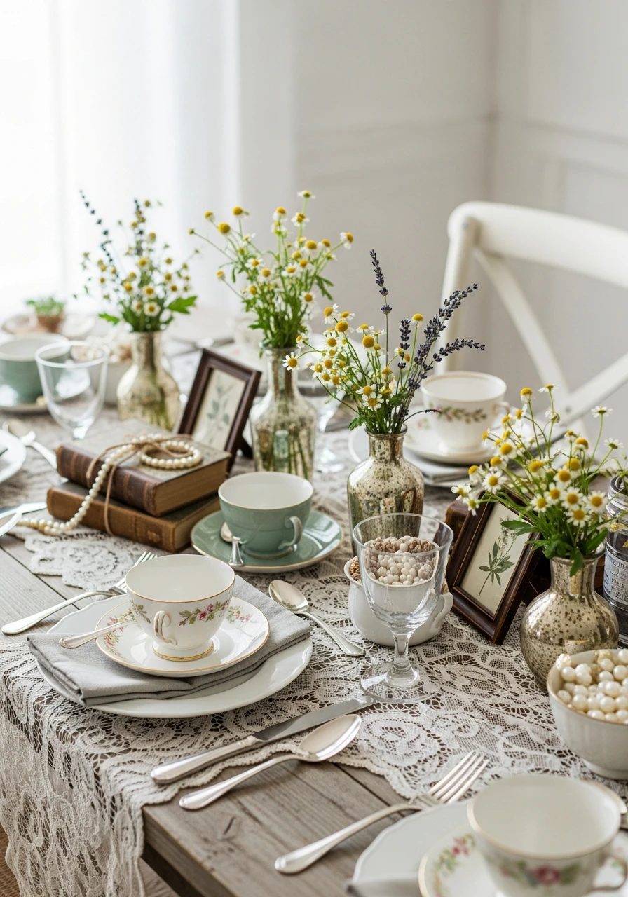 Vintage Floral Theme - 50 Best Wildflower Baby Shower Theme Ideas for a 'Baby in Bloom' Party