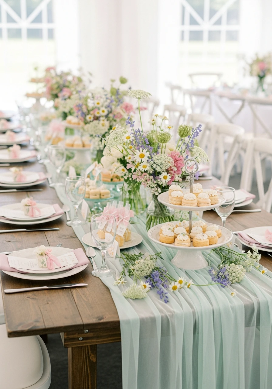 Focus on Pastels - 50 Best Wildflower Baby Shower Theme Ideas for a 'Baby in Bloom' Party