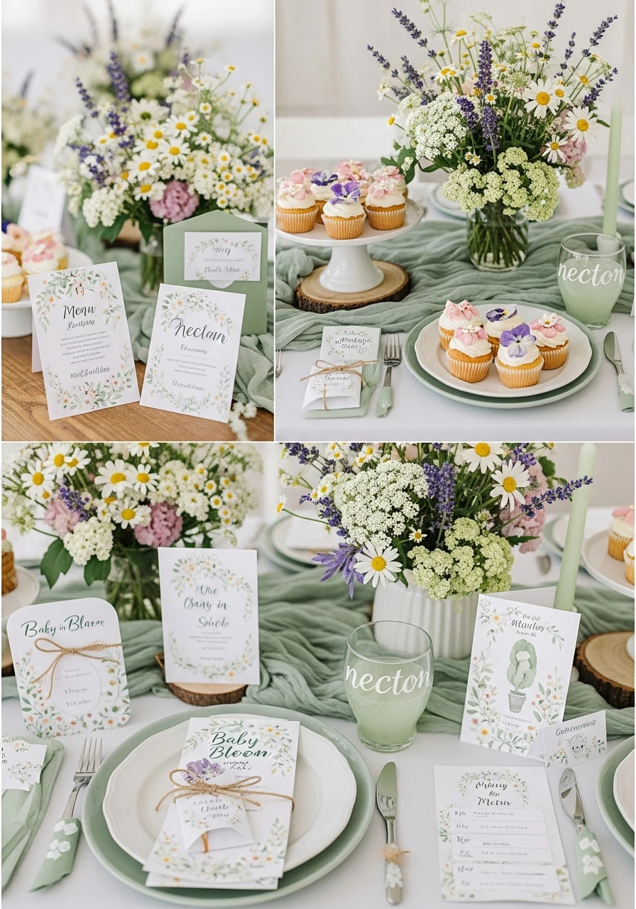 Cohesive Theme Execution - 50 Best Wildflower Baby Shower Theme Ideas for a 'Baby in Bloom' Party