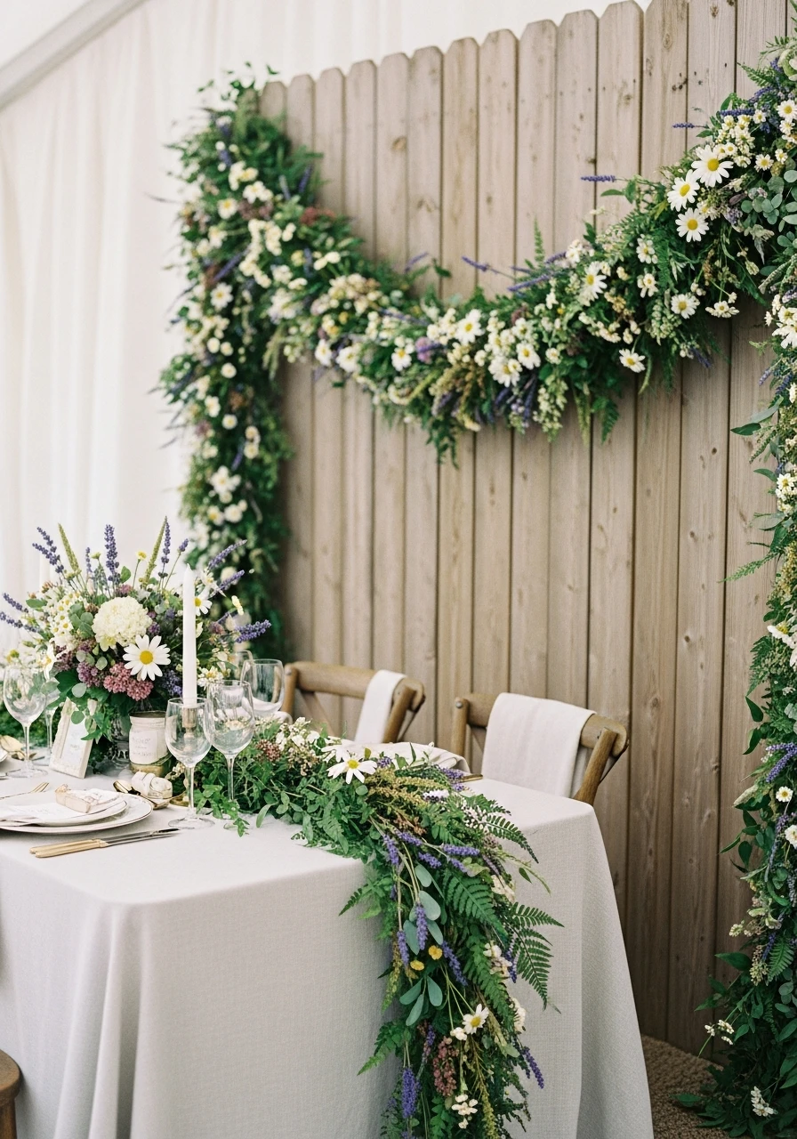 Hang Floral Garlands - 50 Best Wildflower Baby Shower Theme Ideas for a 'Baby in Bloom' Party