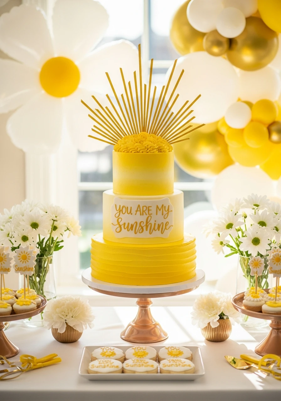 Themed Cake Focus Piece - You Are My Sunshine Baby Shower Ideas: 50 Bright Ways to Celebrate