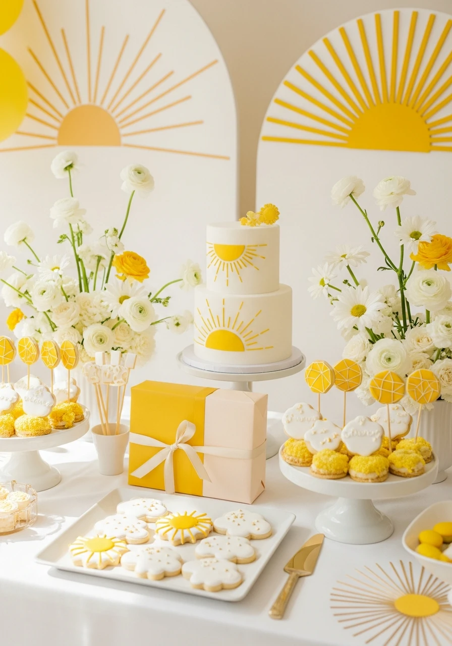 Modern Digital Sunshine Invites - You Are My Sunshine Baby Shower Ideas: 50 Bright Ways to Celebrate