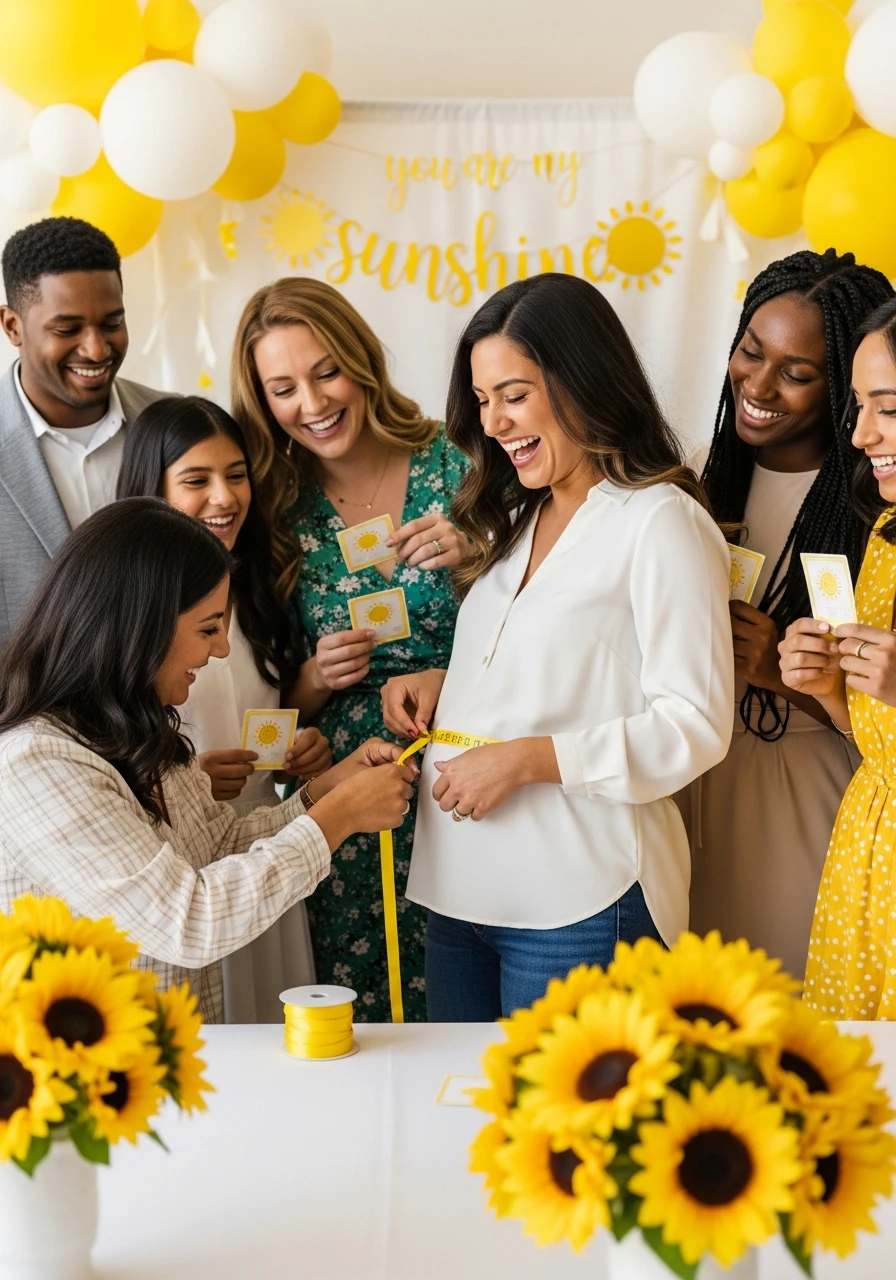 Measure The Belly Game - You Are My Sunshine Baby Shower Ideas: 50 Bright Ways to Celebrate