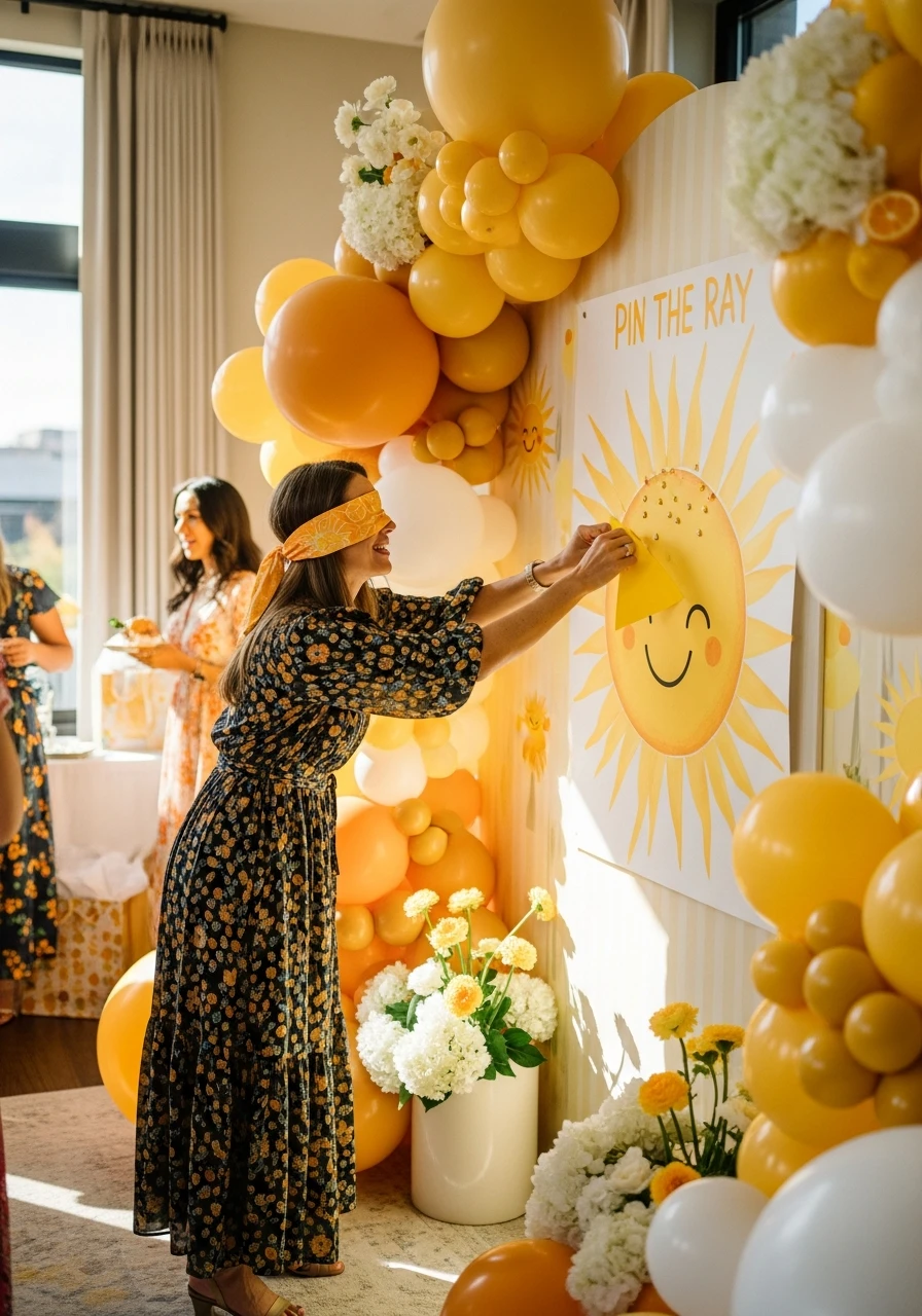 Pin The Ray Game - You Are My Sunshine Baby Shower Ideas: 50 Bright Ways to Celebrate