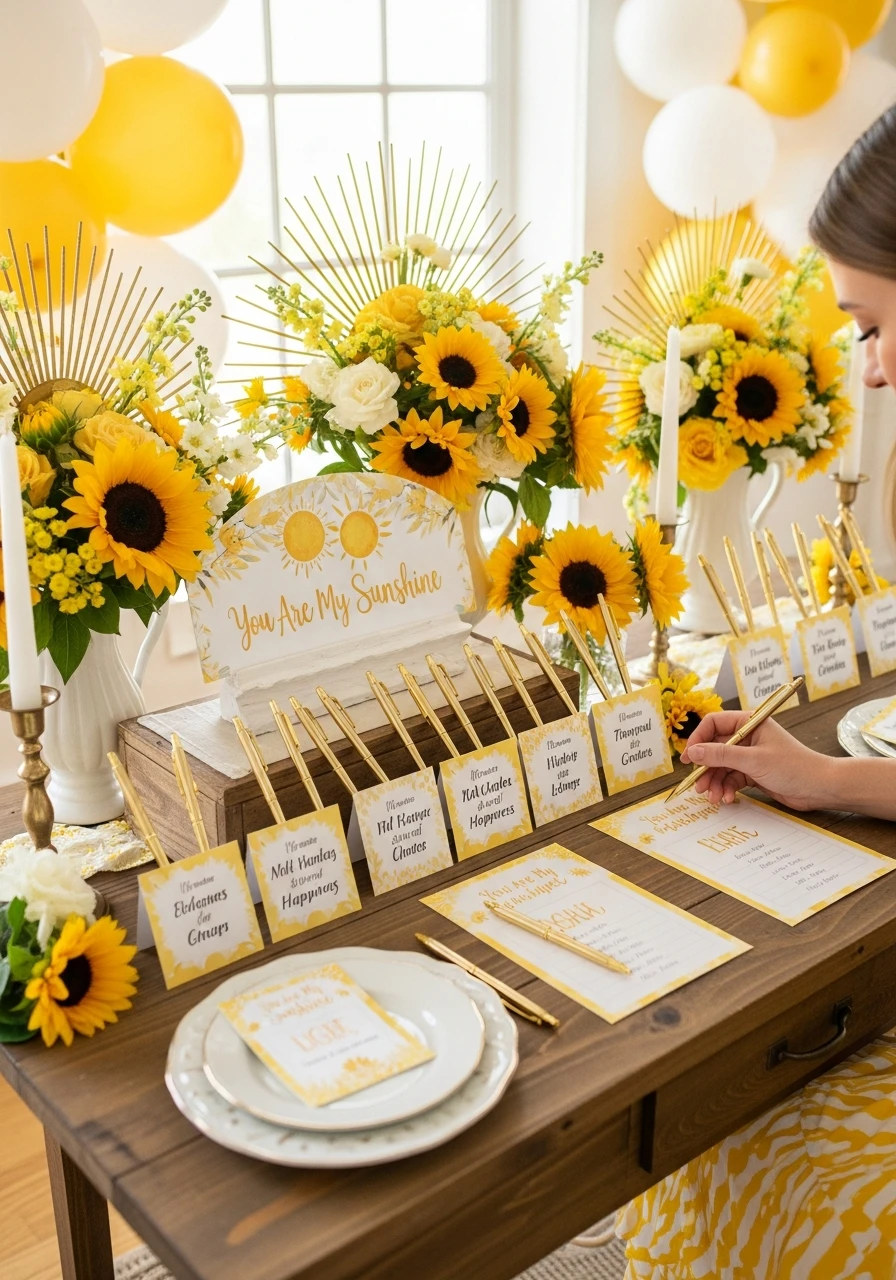 Baby Name Guessing - You Are My Sunshine Baby Shower Ideas: 50 Bright Ways to Celebrate