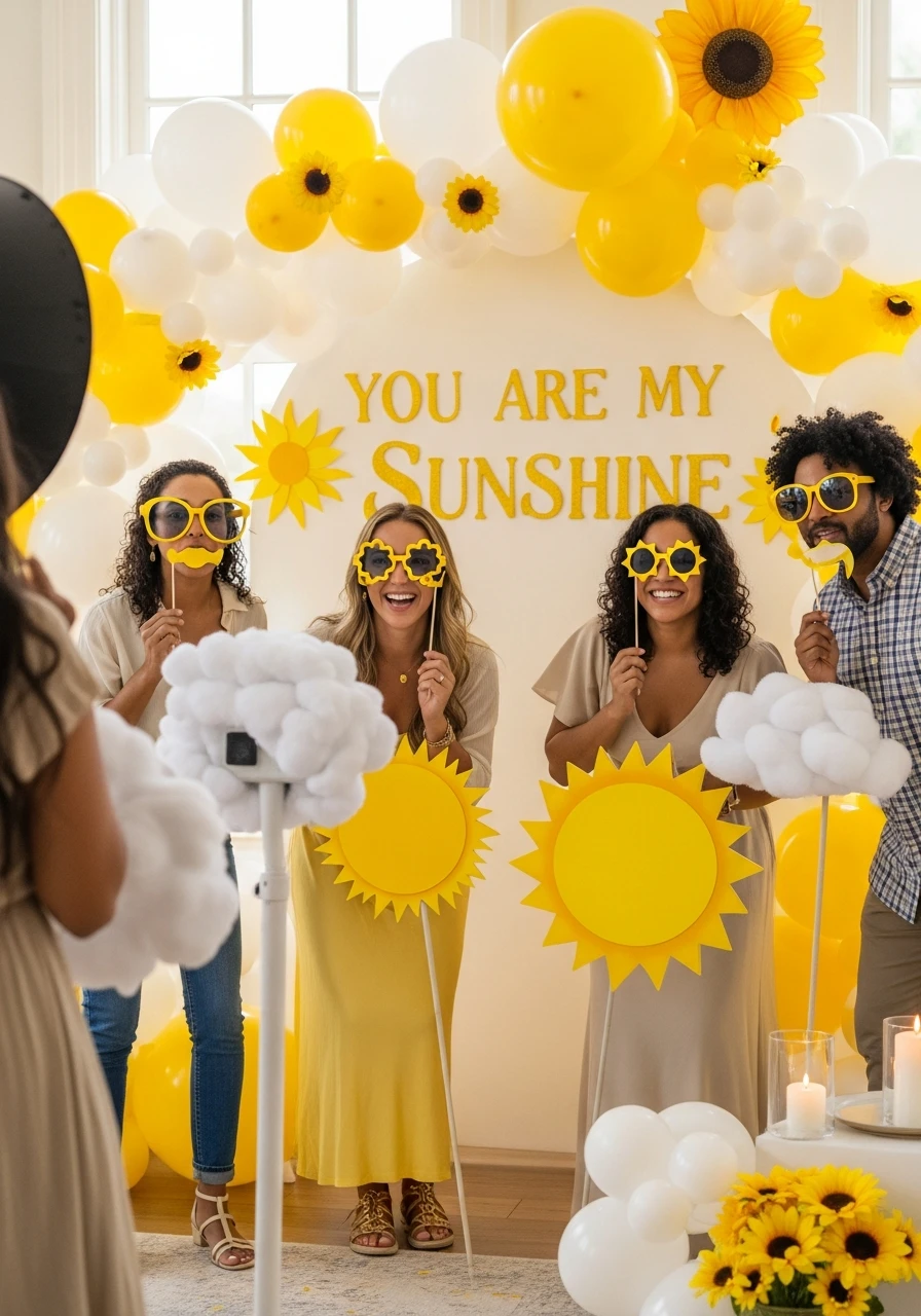 Photo Booth Props - You Are My Sunshine Baby Shower Ideas: 50 Bright Ways to Celebrate