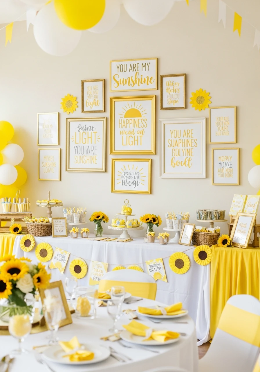 Quote Wall Art - You Are My Sunshine Baby Shower Ideas: 50 Bright Ways to Celebrate