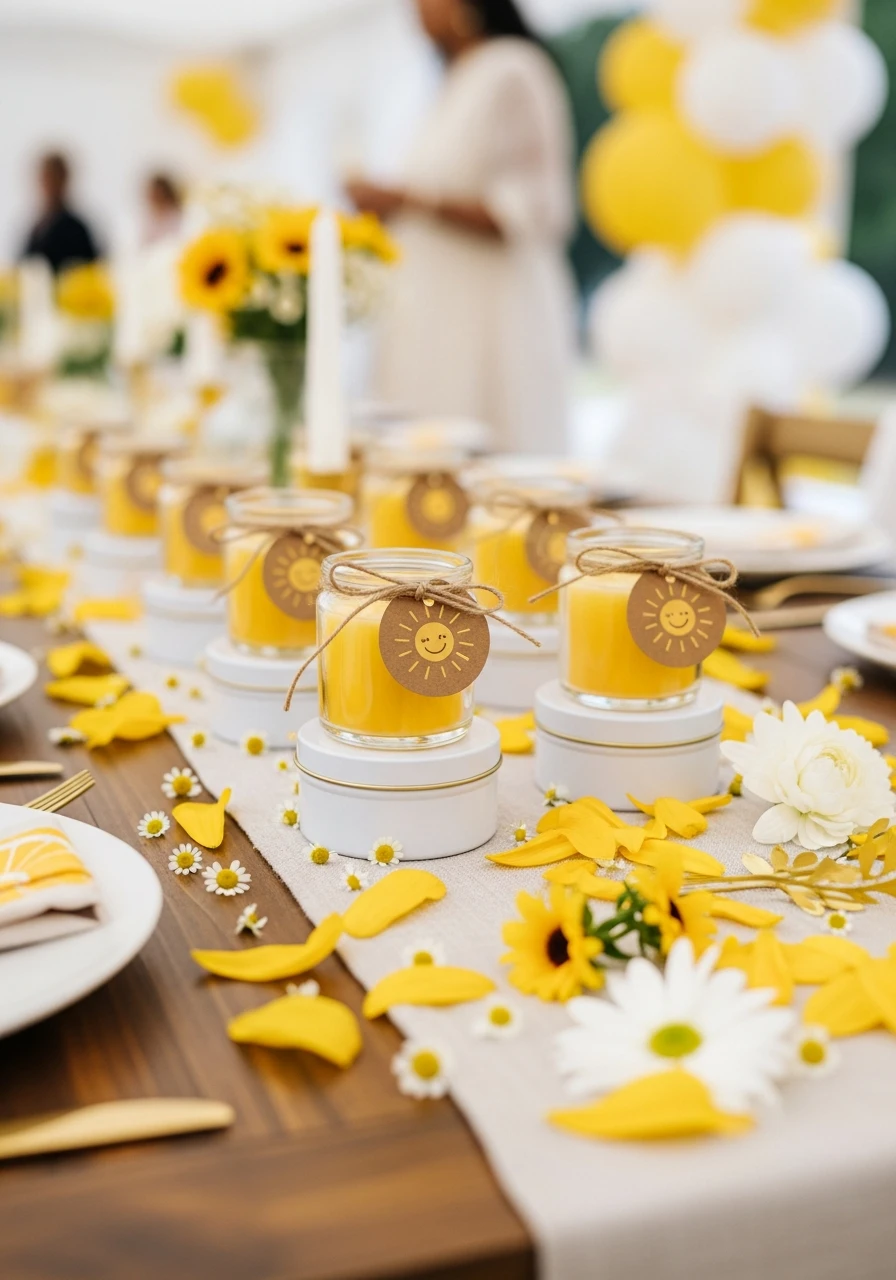Citrus Candle Favors - You Are My Sunshine Baby Shower Ideas: 50 Bright Ways to Celebrate