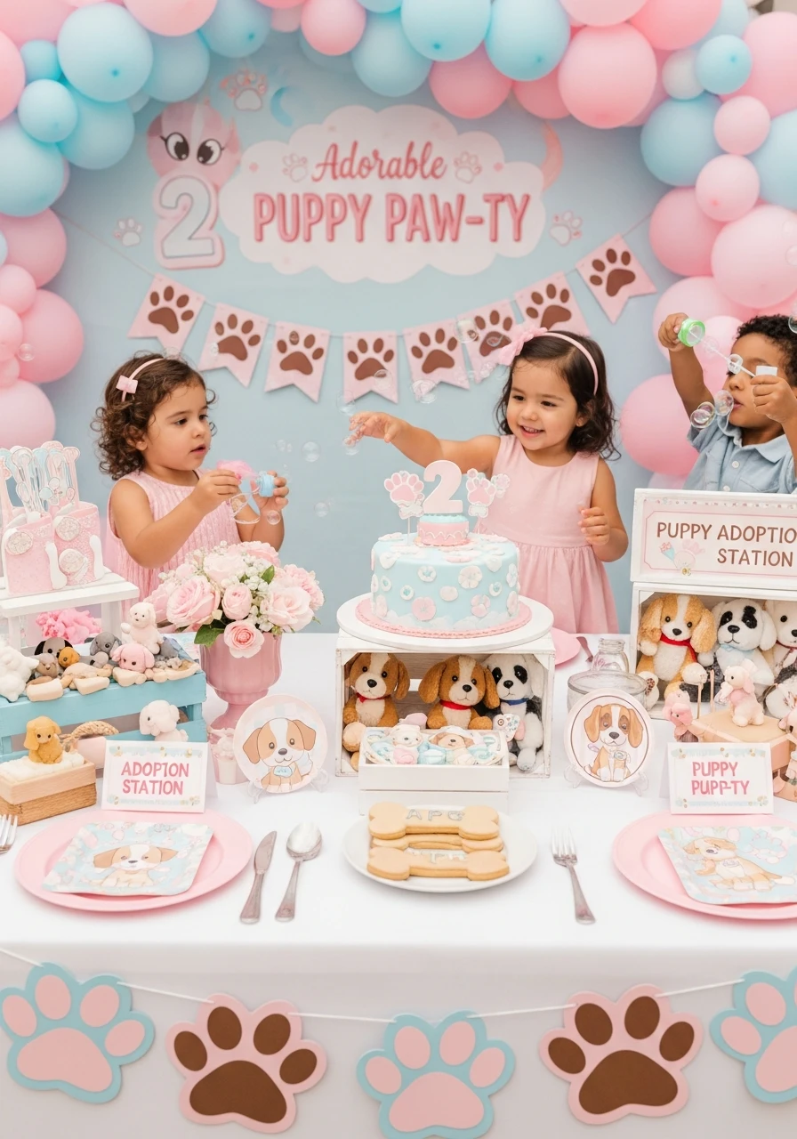 Adorable Puppy Paw-ty - 50 Adorable 2nd Birthday Party for Girl Ideas: Practical Planner Guide