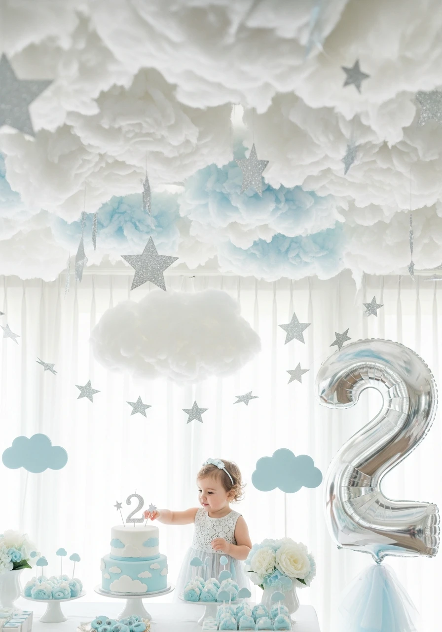 Dreamy Cloud Theme - 50 Adorable 2nd Birthday Party for Girl Ideas: Practical Planner Guide