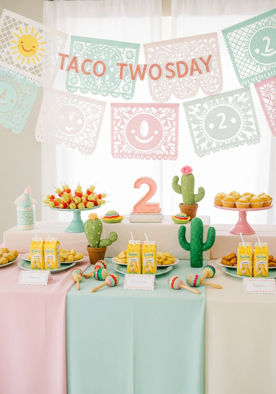 Cute Taco Twosday - 50 Adorable 2nd Birthday Party for Girl Ideas: Practical Planner Guide