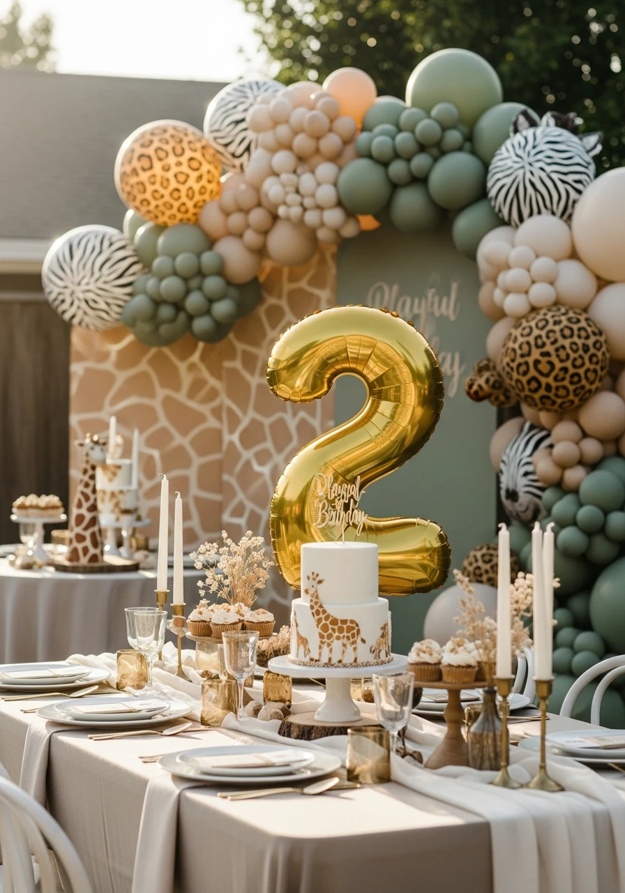 Safari Animal Prints - 50 Adorable 2nd Birthday Party for Girl Ideas: Practical Planner Guide