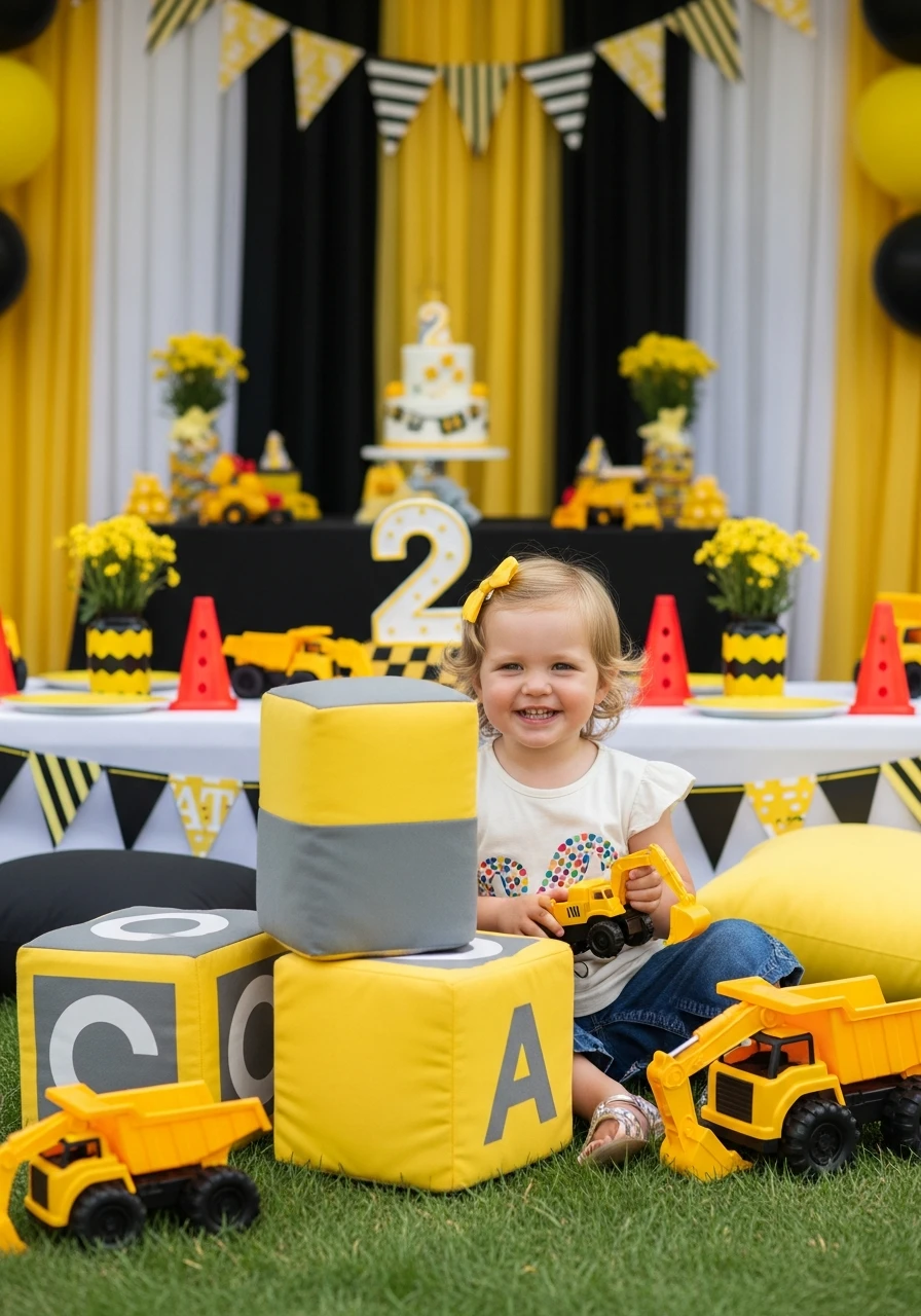 Cute Construction Zone - 50 Adorable 2nd Birthday Party for Girl Ideas: Practical Planner Guide