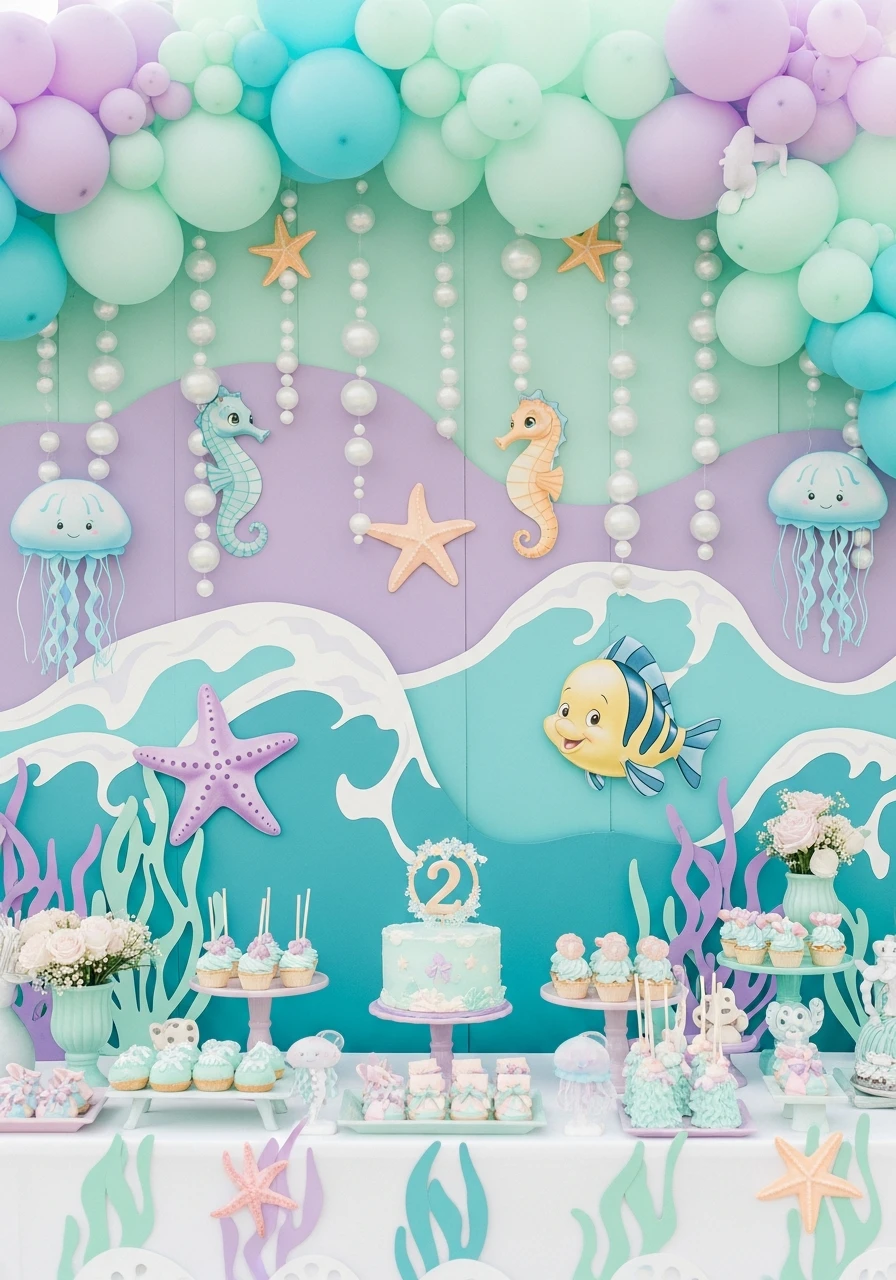 Ariel Under the Sea - 50 Adorable 2nd Birthday Party for Girl Ideas: Practical Planner Guide