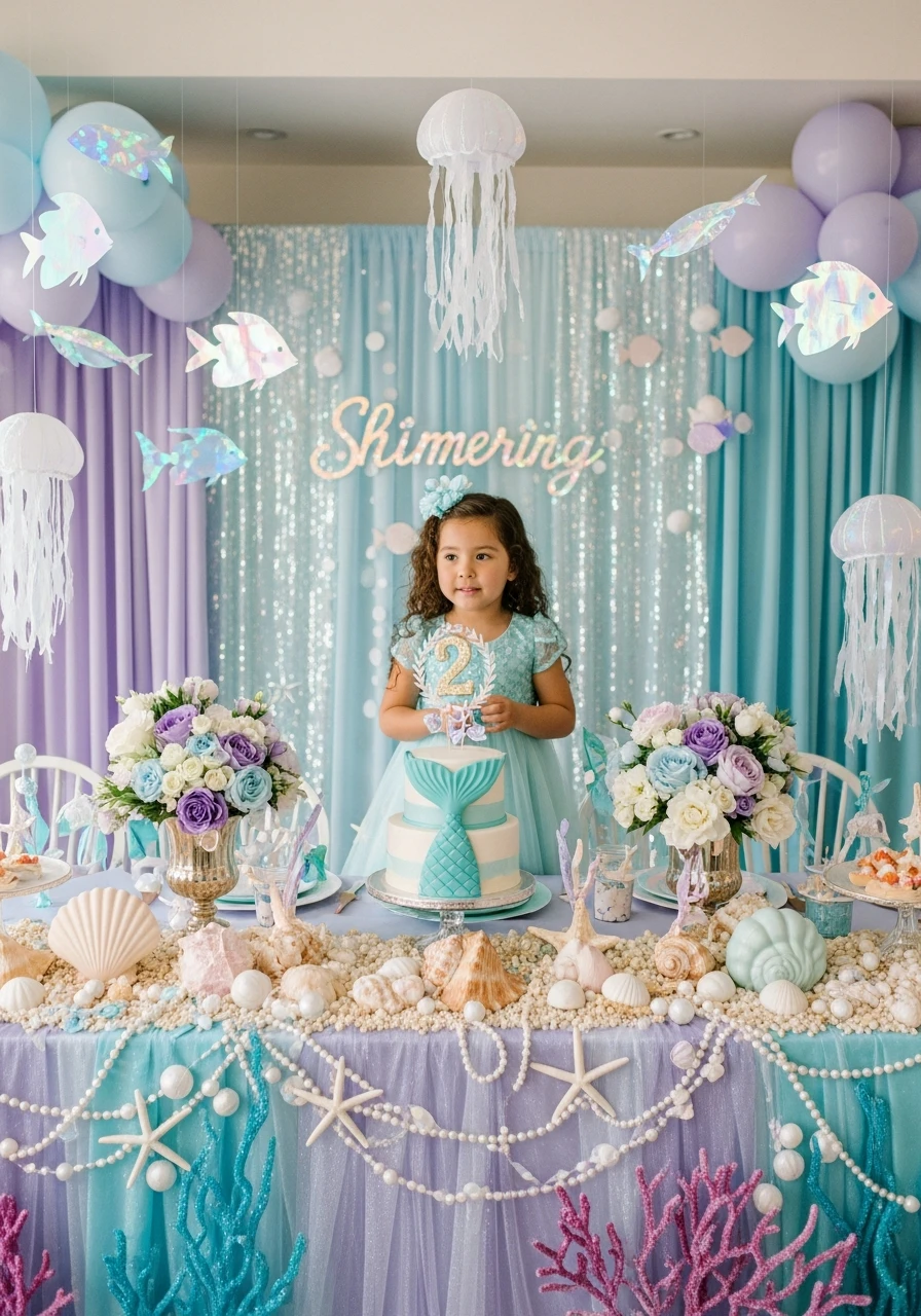 Shimmering Mermaid Theme - 50 Adorable 2nd Birthday Party for Girl Ideas: Practical Planner Guide