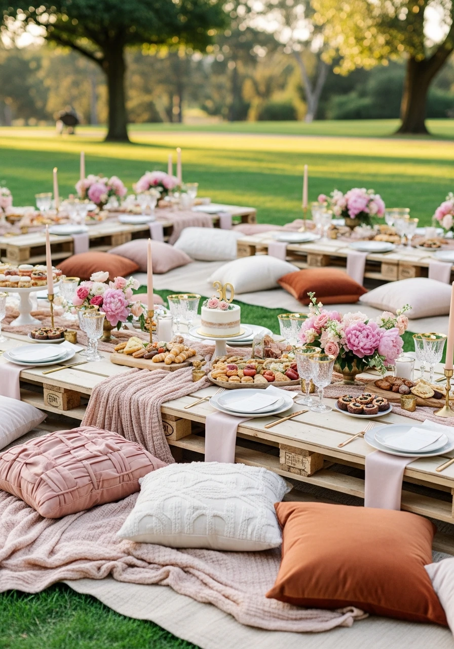 Stylish Outdoor Picnic Party - 30th Birthday Ideas for Women: The Ultimate Party Plan
