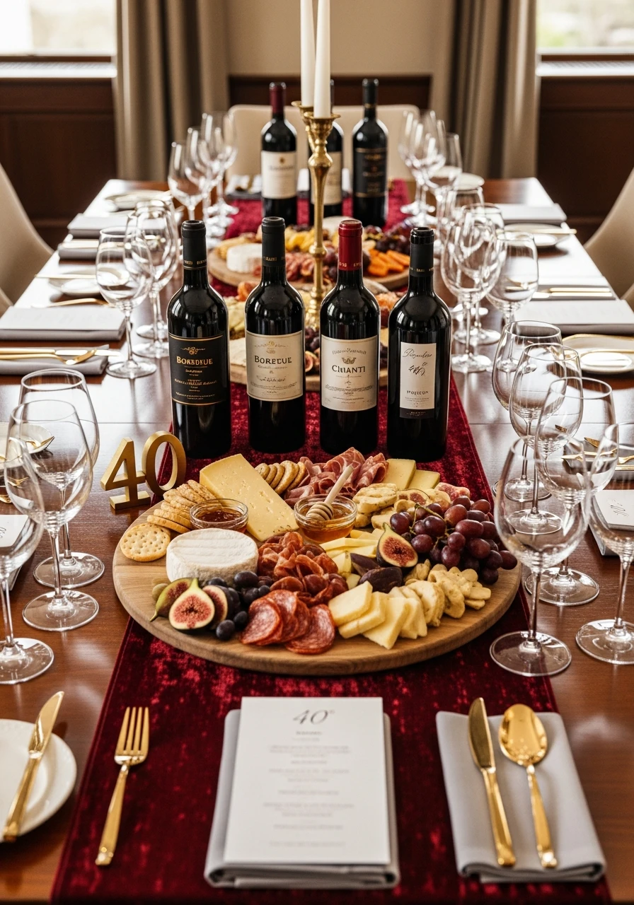Refined Wine Tasting Event - 40th Birthday Ideas for Women: The Ultimate Party Plan
