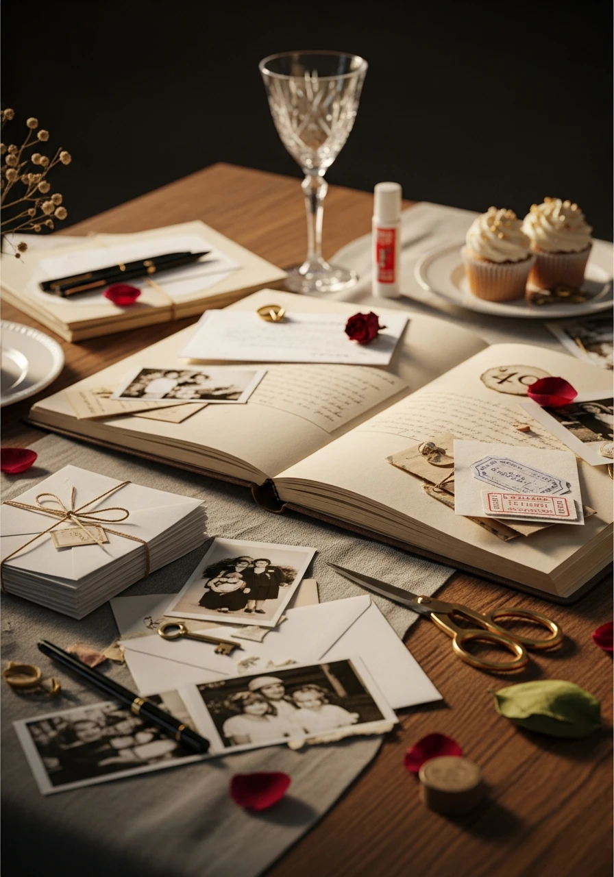 Make a Memory Scrapbook - 40th Birthday Ideas for Women: The Ultimate Party Plan
