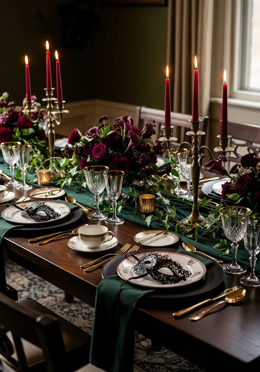 Intimate Masked Dinner Party - 40th Birthday Ideas for Women: The Ultimate Party Plan