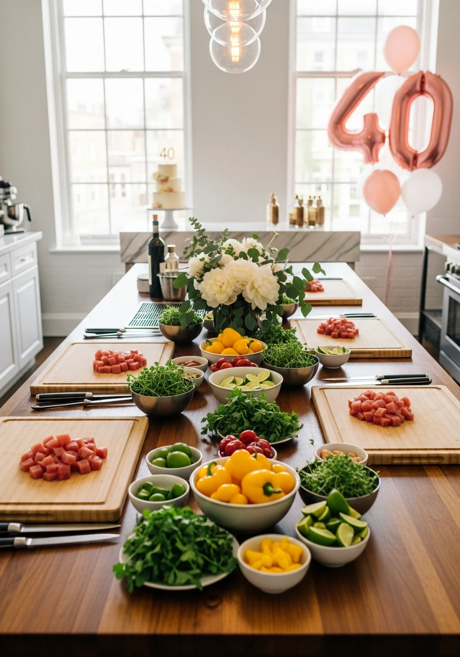 Book a Cooking Class - 40th Birthday Ideas for Women: The Ultimate Party Plan