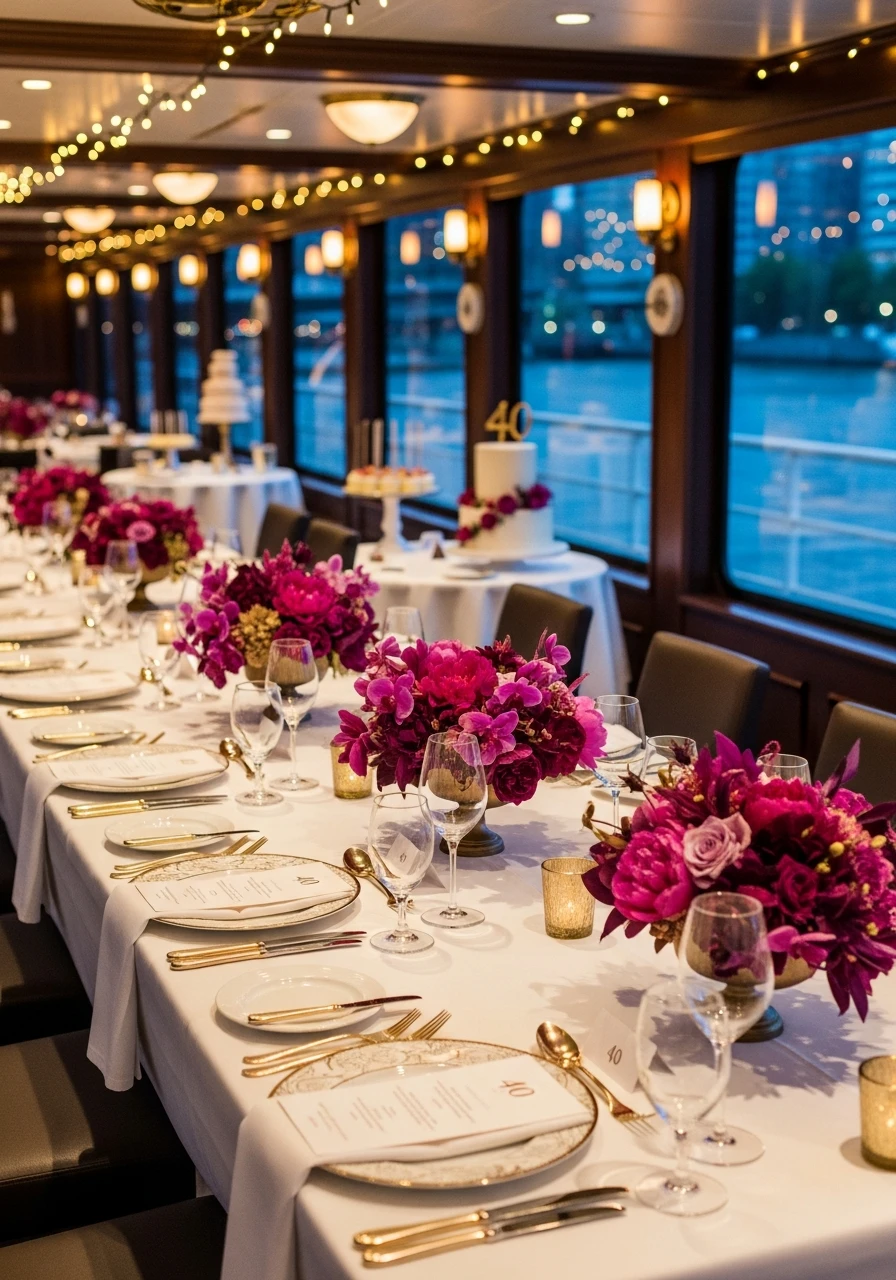 Celebrate on a Dinner Cruise - 40th Birthday Ideas for Women: The Ultimate Party Plan