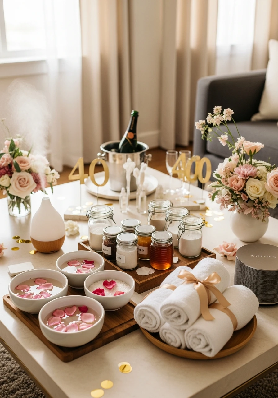 Create an At-Home Spa - 40th Birthday Ideas for Women: The Ultimate Party Plan