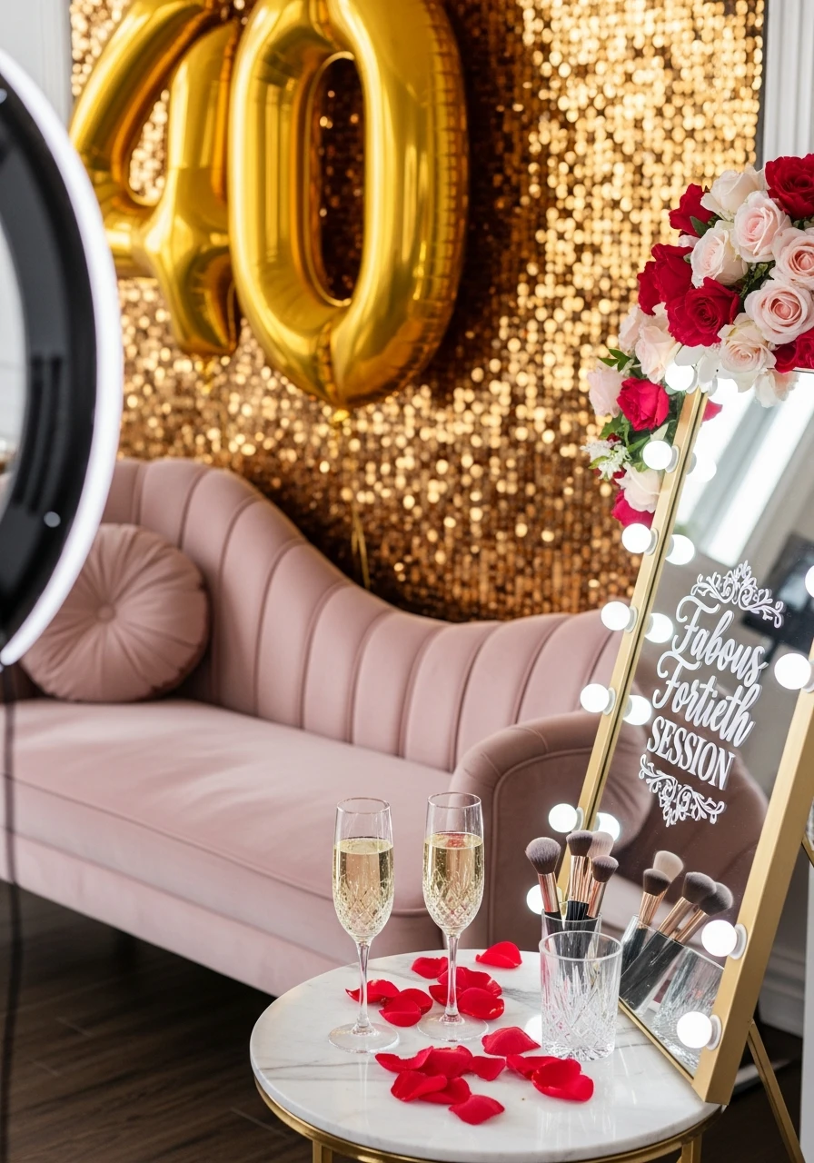 Book a Glam Photoshoot - 40th Birthday Ideas for Women: The Ultimate Party Plan