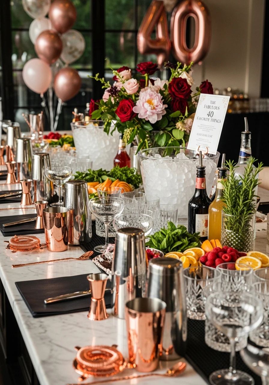 Try a Mixology Class - 40th Birthday Ideas for Women: The Ultimate Party Plan